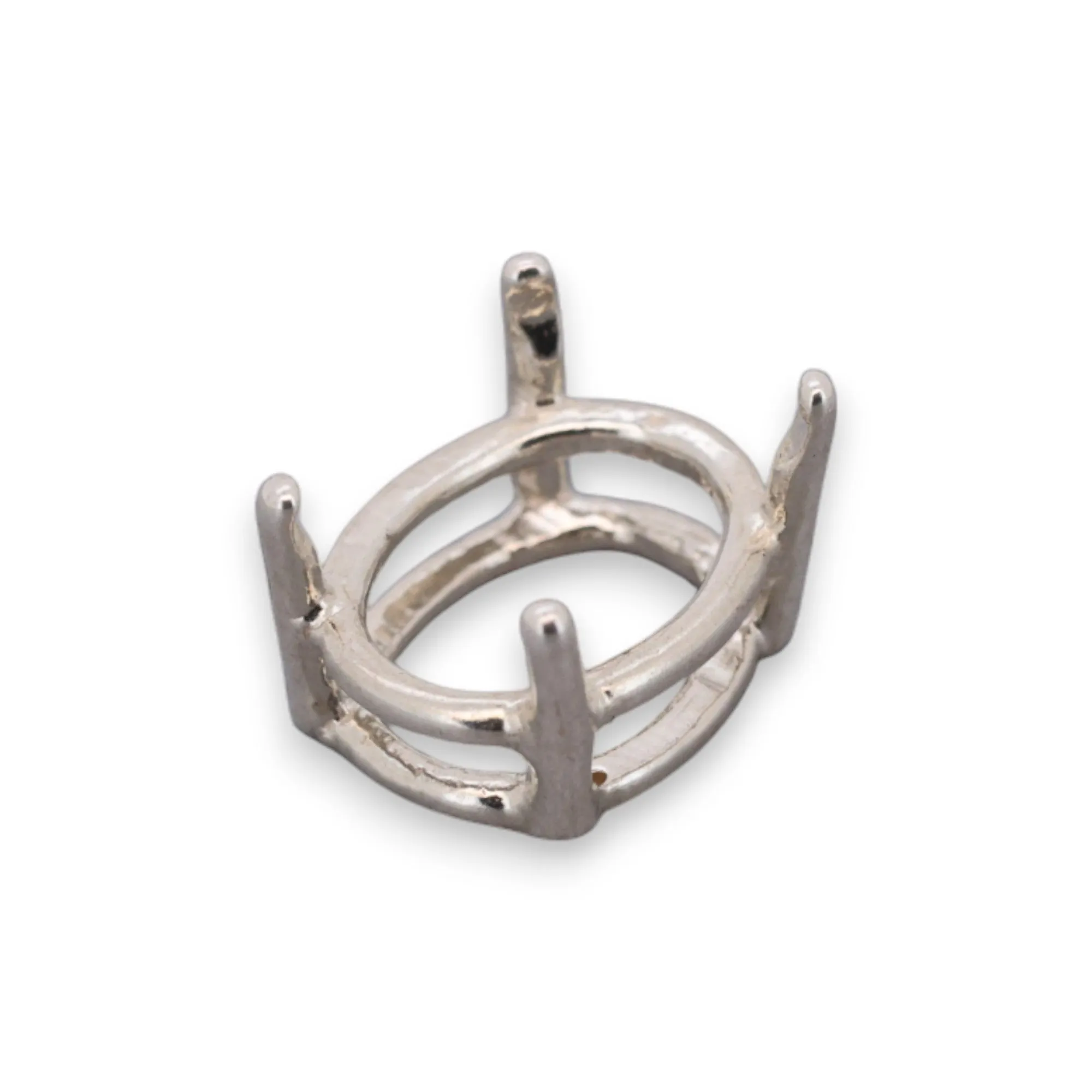 🔗 4 Claw Tapered Double Bezel Setting - OVAL