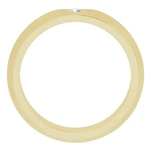 .06 CT Natural Diamond Knife Edge Band 126060 - 6 mm