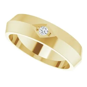 .06 CT Natural Diamond Knife Edge Band 126060 - 6 mm