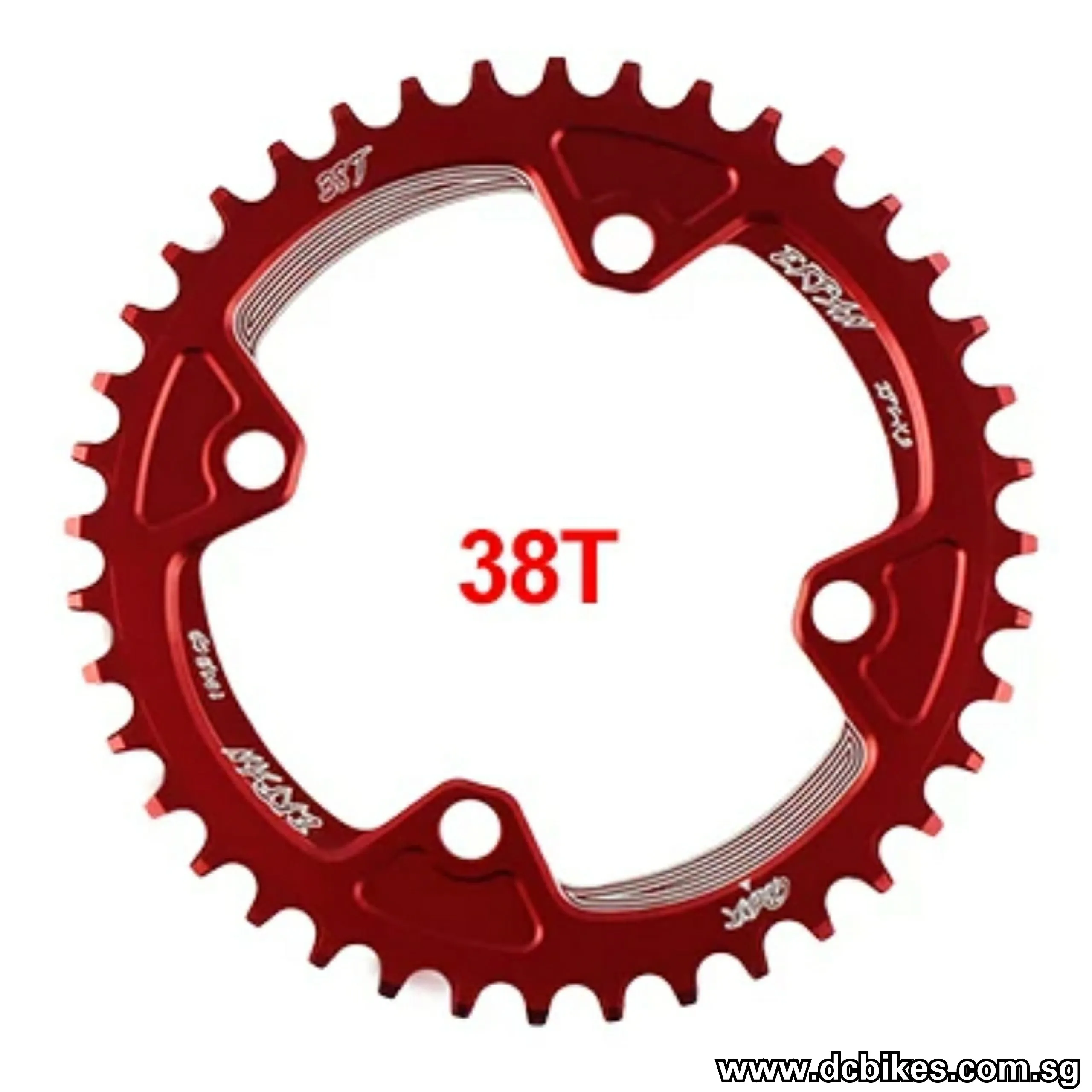 104bcd ROUND Narrow Wide Chain Ring Single Speed Anodized