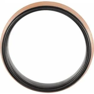 18K Rose Gold PVD & Black PVD Tungsten Band TAR52192 - 4 mm