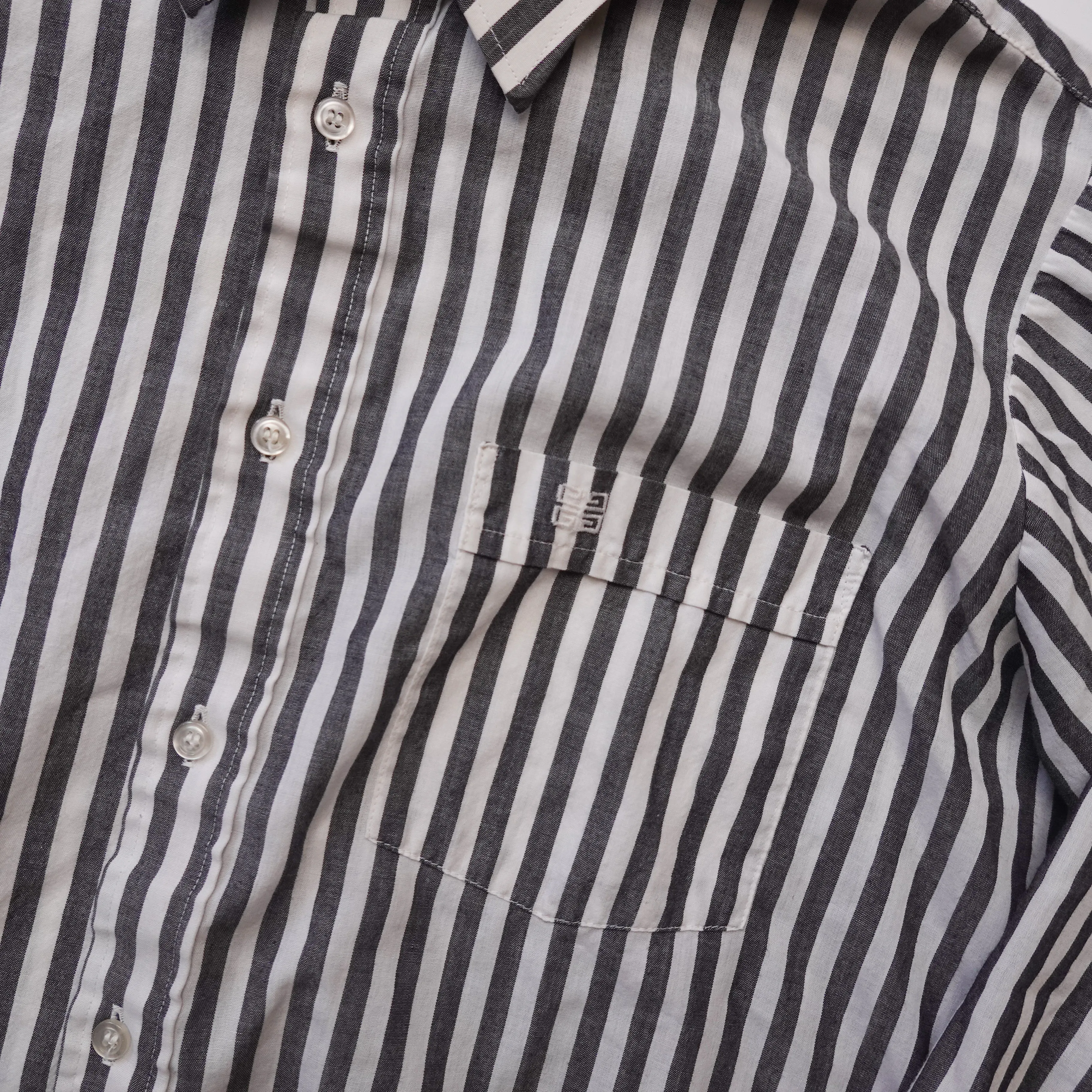 1990s Givenchy Stripe Button Up - Size L