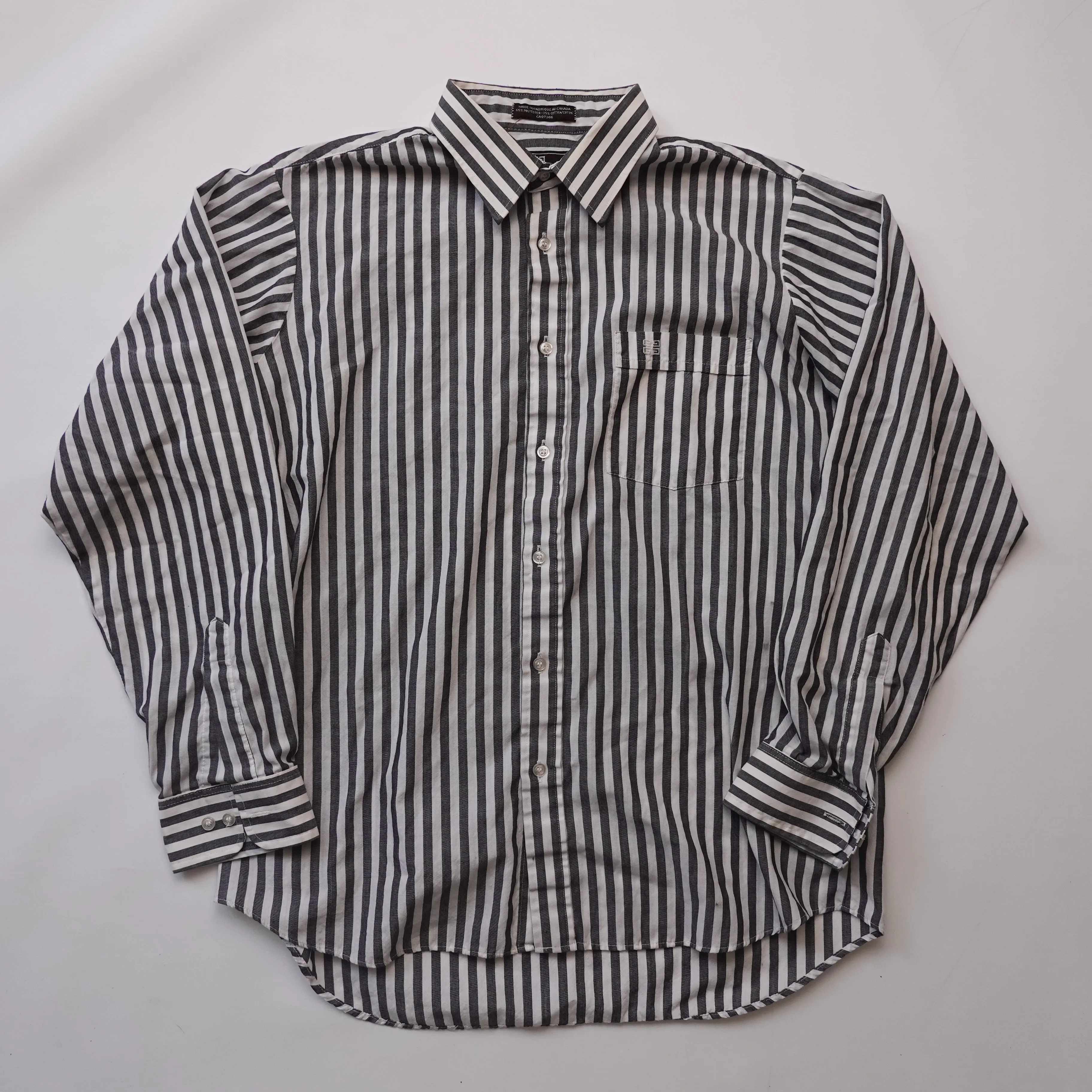 1990s Givenchy Stripe Button Up - Size L