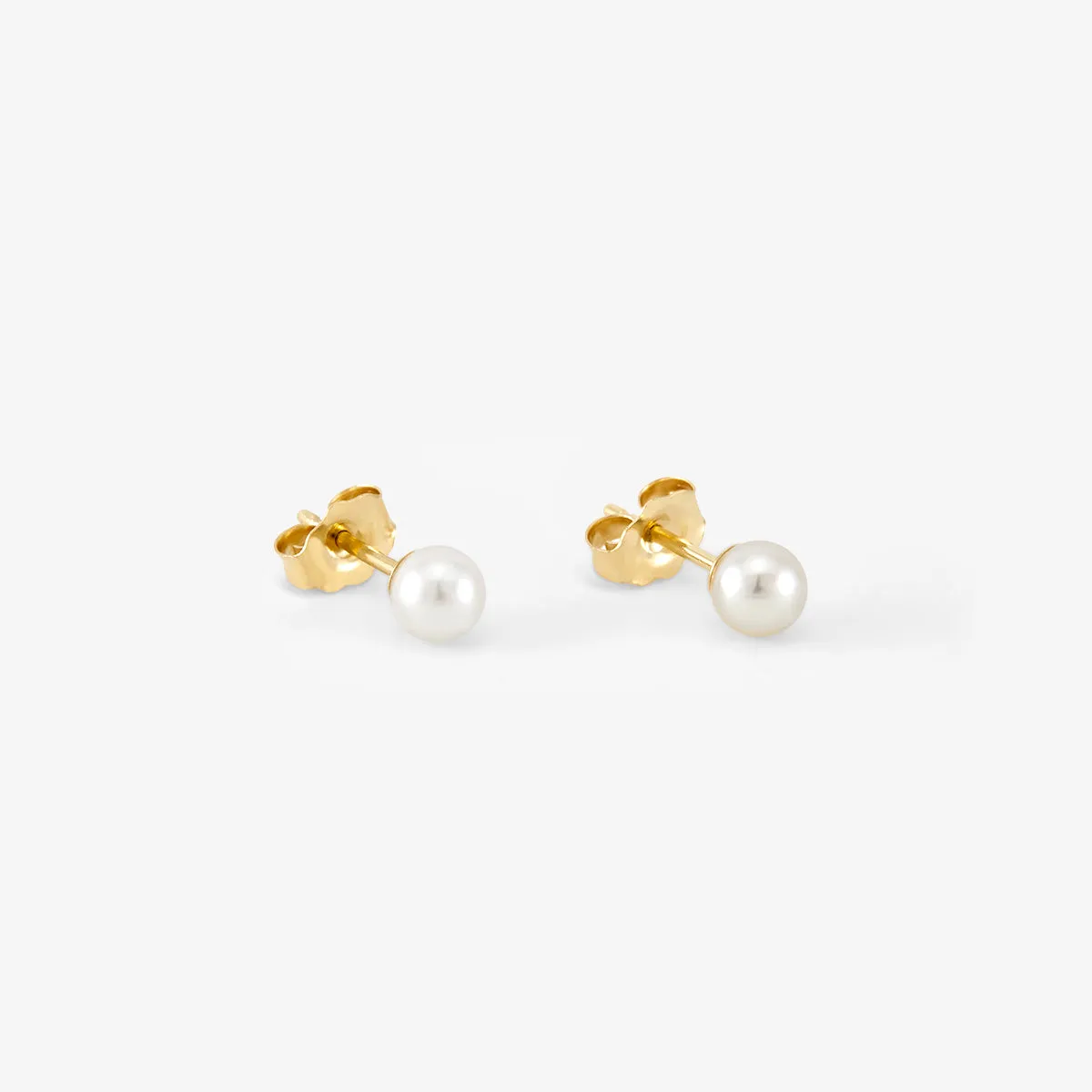 4mm Akoya Pearl Studs | E8004P