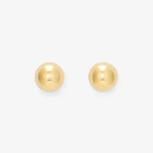 8mm Golden Ball Studs | E7608