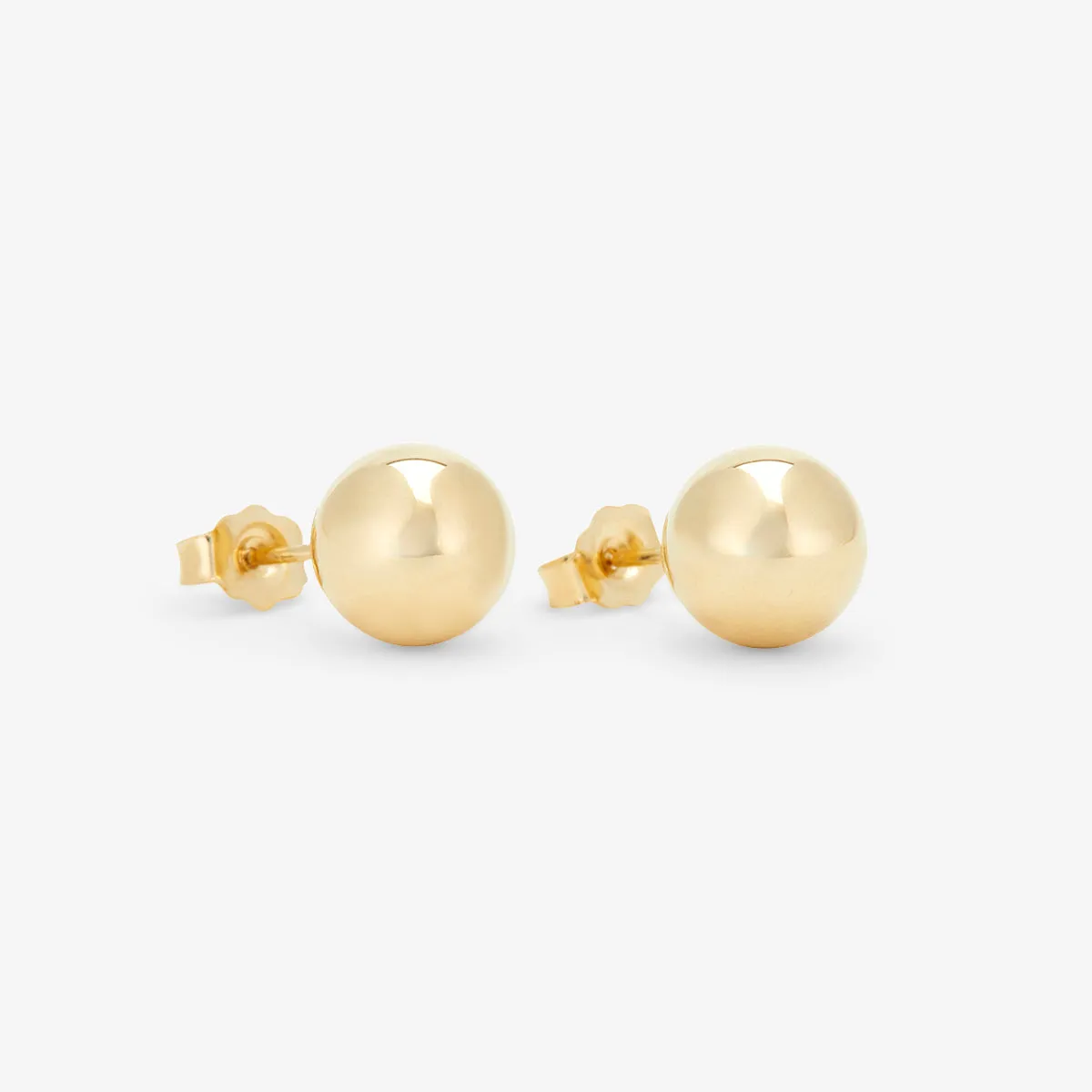 8mm Golden Ball Studs | E7608