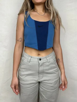 90's Reworked Nike Embroidered Vintage Corset Size 8