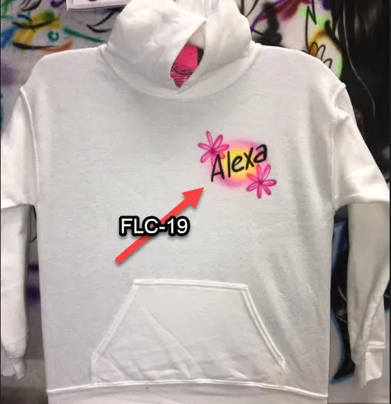 Airbrush T-shirt  *  Your Name  *  You Choose Color