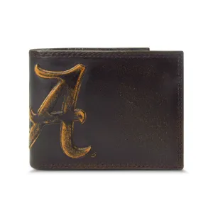 Alabama Crimson Tide Burnished Leather Bifold Wallet