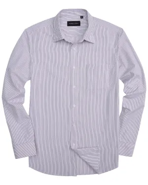 Alimens & Gentle Men's Striped Dress Shirt Button Down Regular Fit Shirts