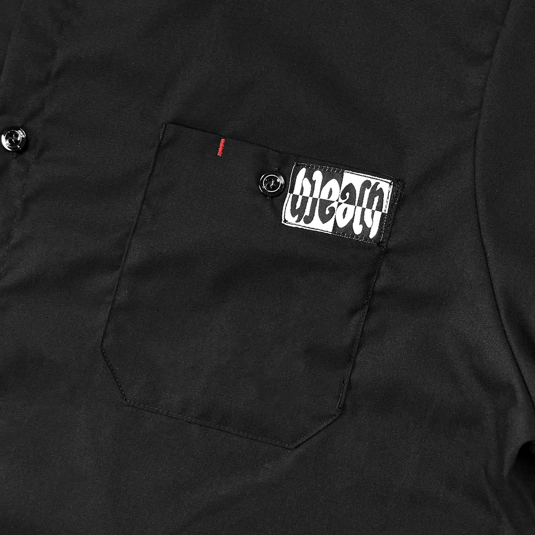 All Bad Button Up Work Shirt - Black