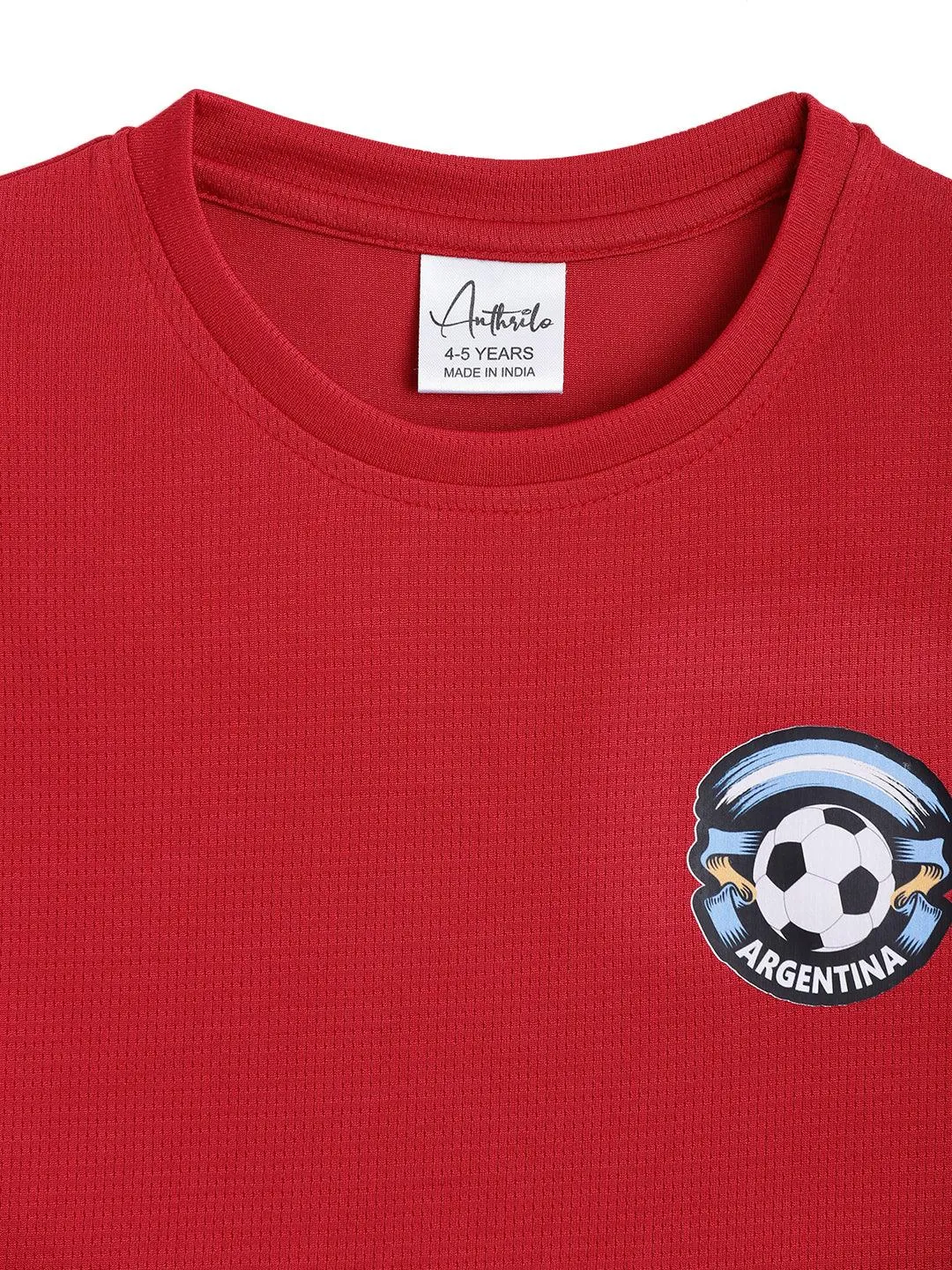 ARGENTINA SPORTY SHORT SLEEVE T-SHIRT - MEHROON
