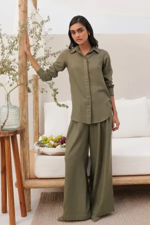 Aspen Woollen Shirt (Moss)