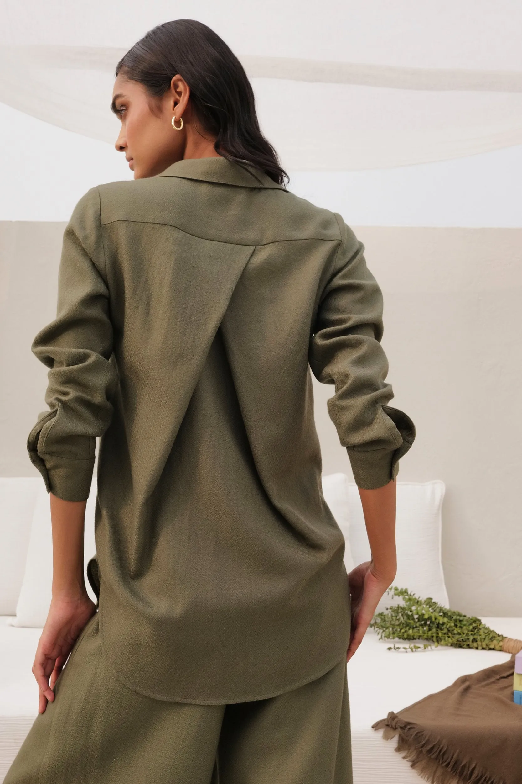Aspen Woollen Shirt (Moss)