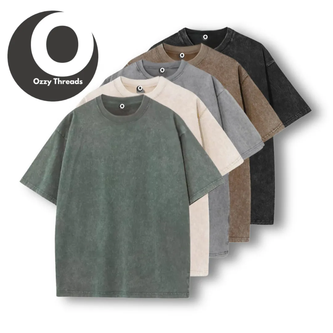 Atlas II Stone-Washed T-Shirts (Five-Pack)