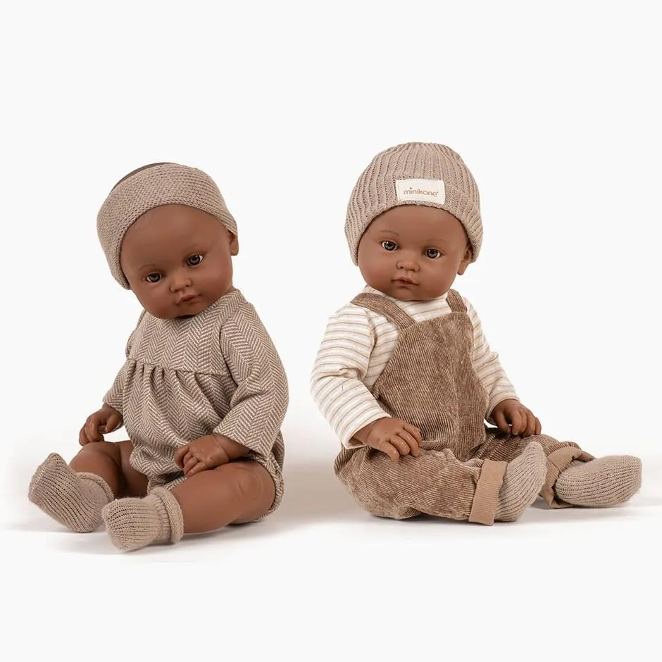 Augustin Bambini Boy Doll - Chestnut Corduary Set
