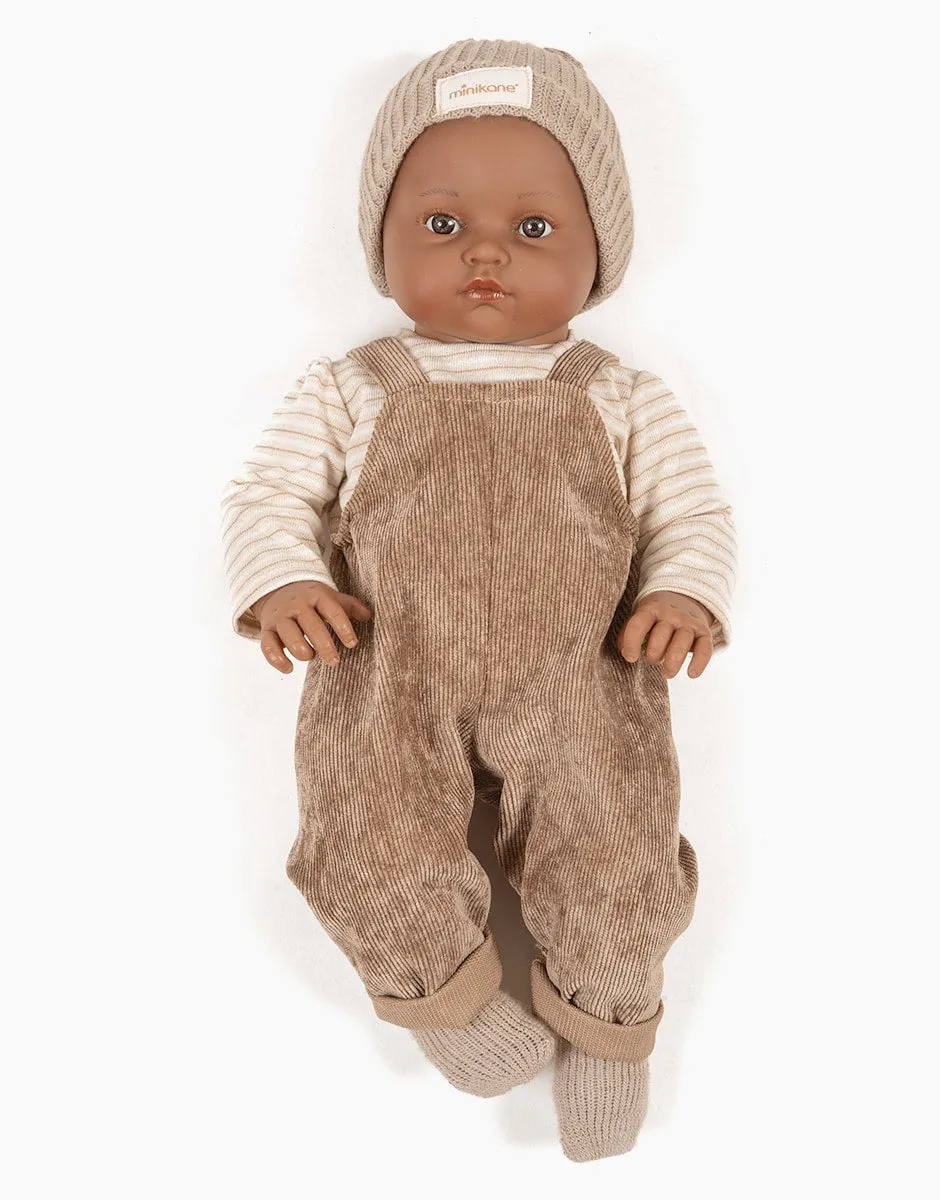Augustin Bambini Boy Doll - Chestnut Corduary Set