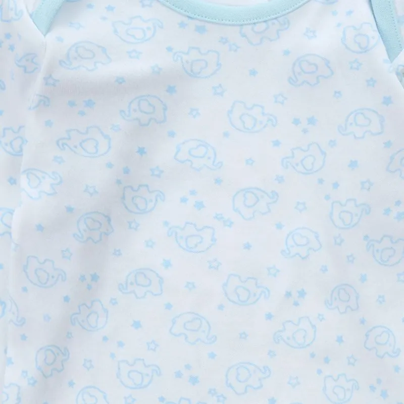 Baby girls elephant print personalised pyjamas