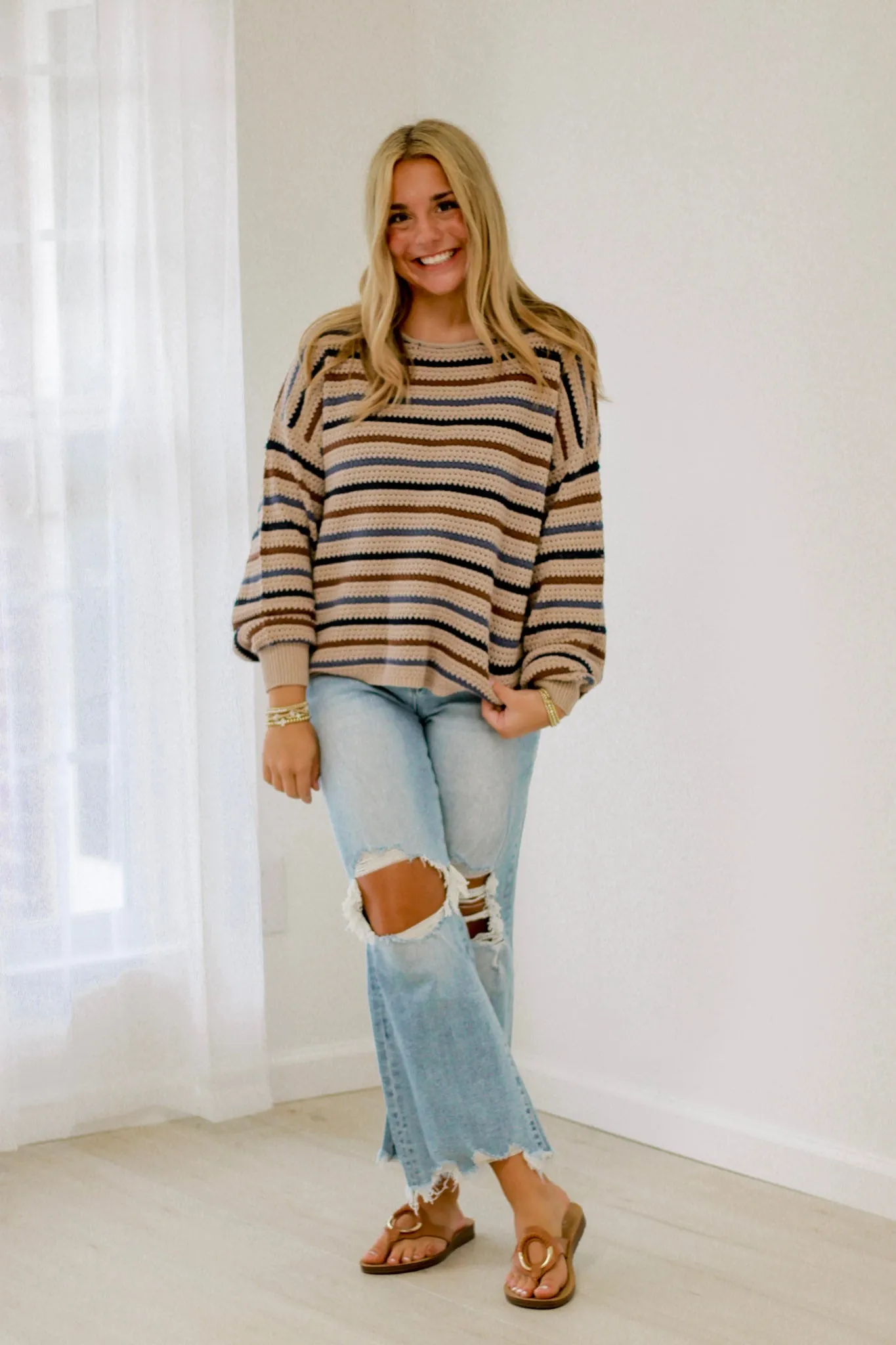 Band Bestie Striped Sweater