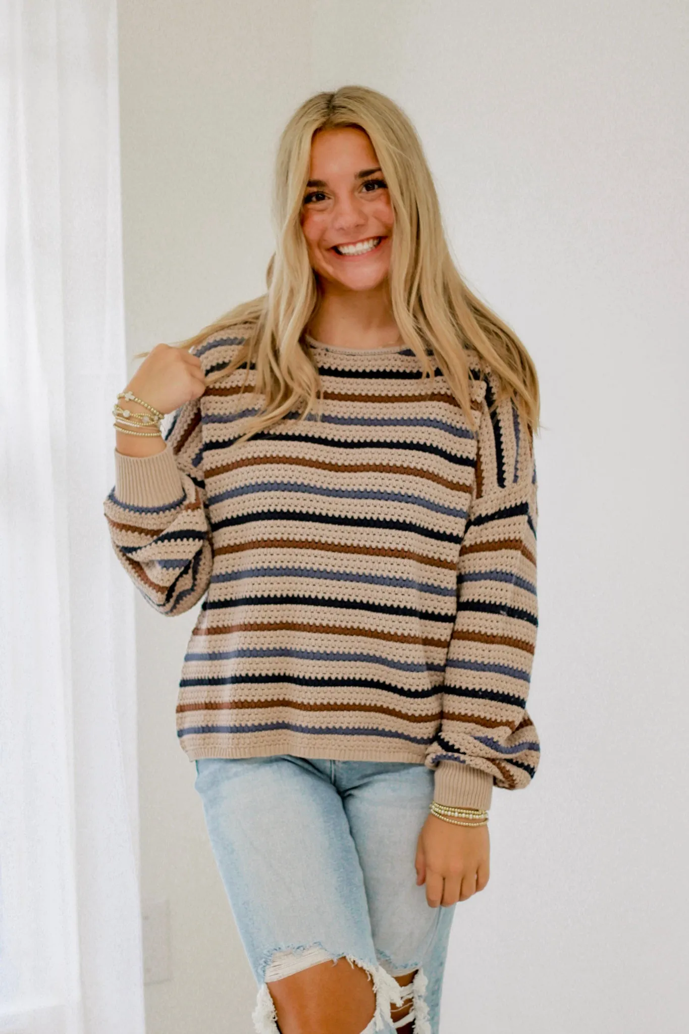 Band Bestie Striped Sweater