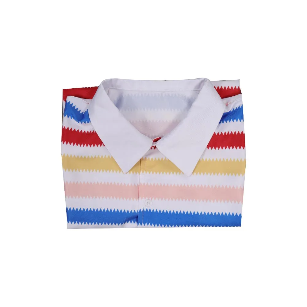 Barbie  Allan Rainbow Striped Shirt Cosplay Halloween Carnival