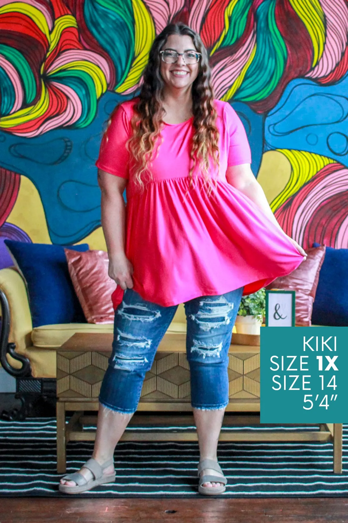 Basic Butter Babydoll, Fuchsia