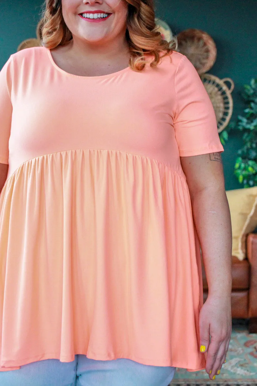 Basic Butter Babydoll, Neon Orange
