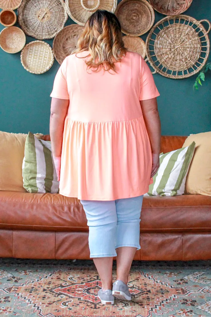 Basic Butter Babydoll, Neon Orange