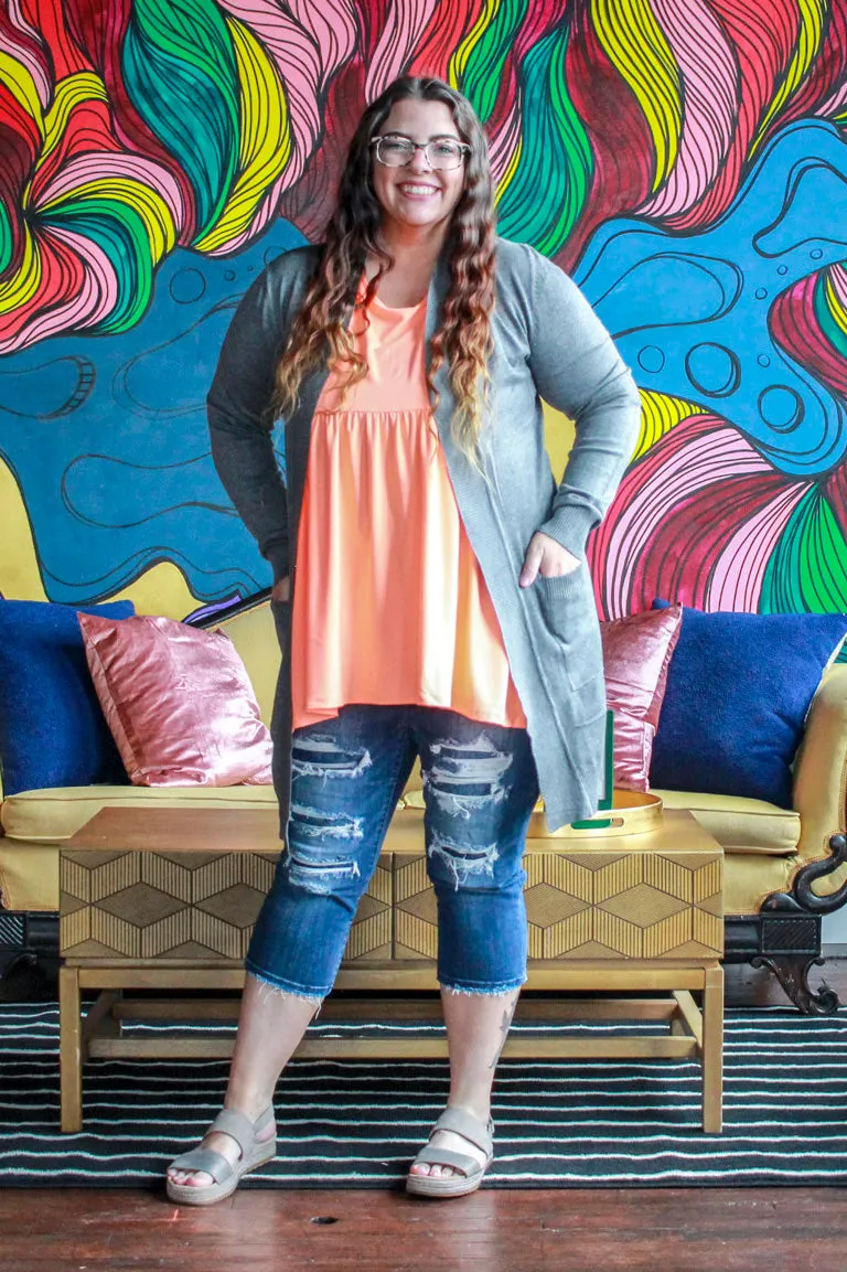 Basic Butter Babydoll, Neon Orange