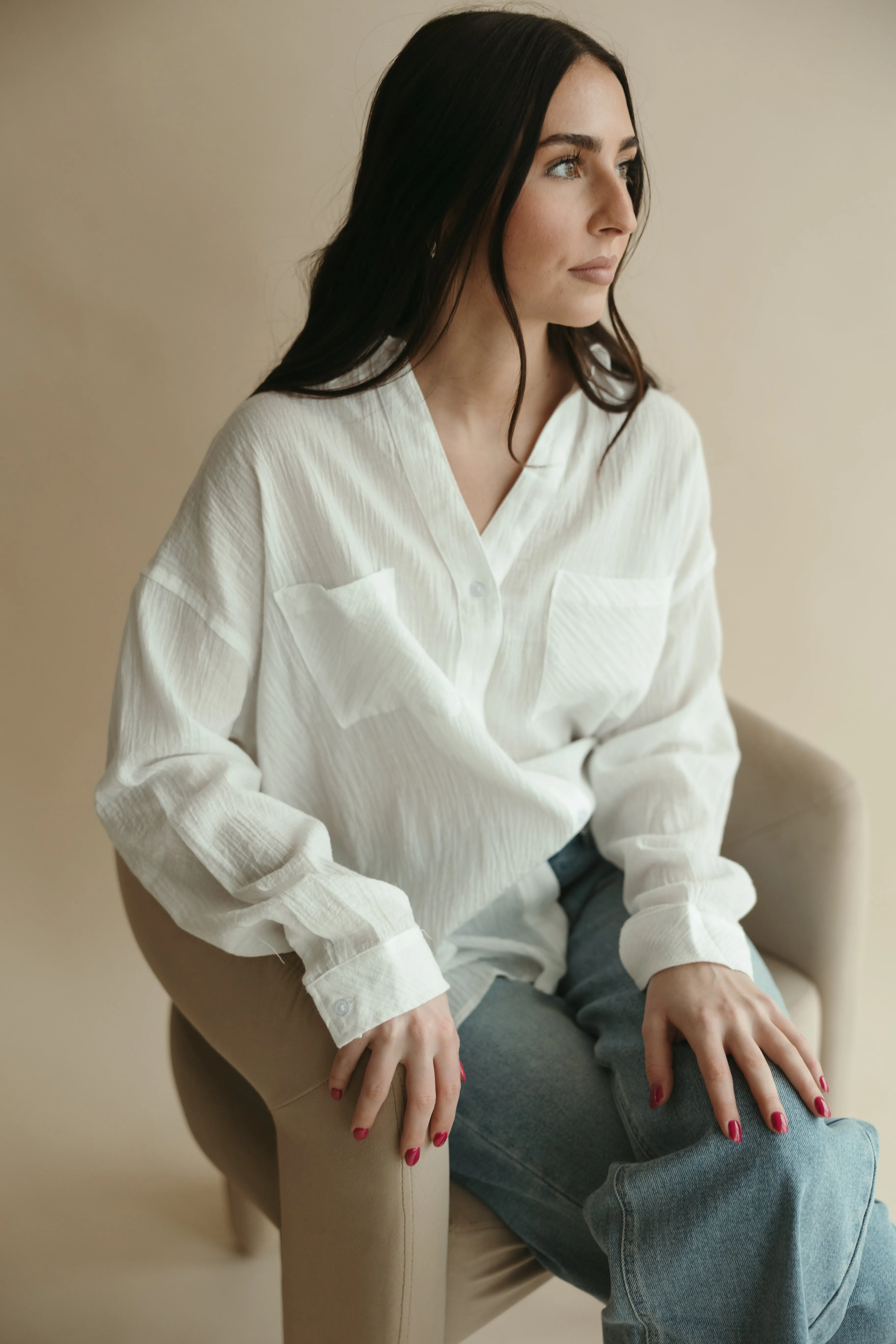 Basic White Button Down