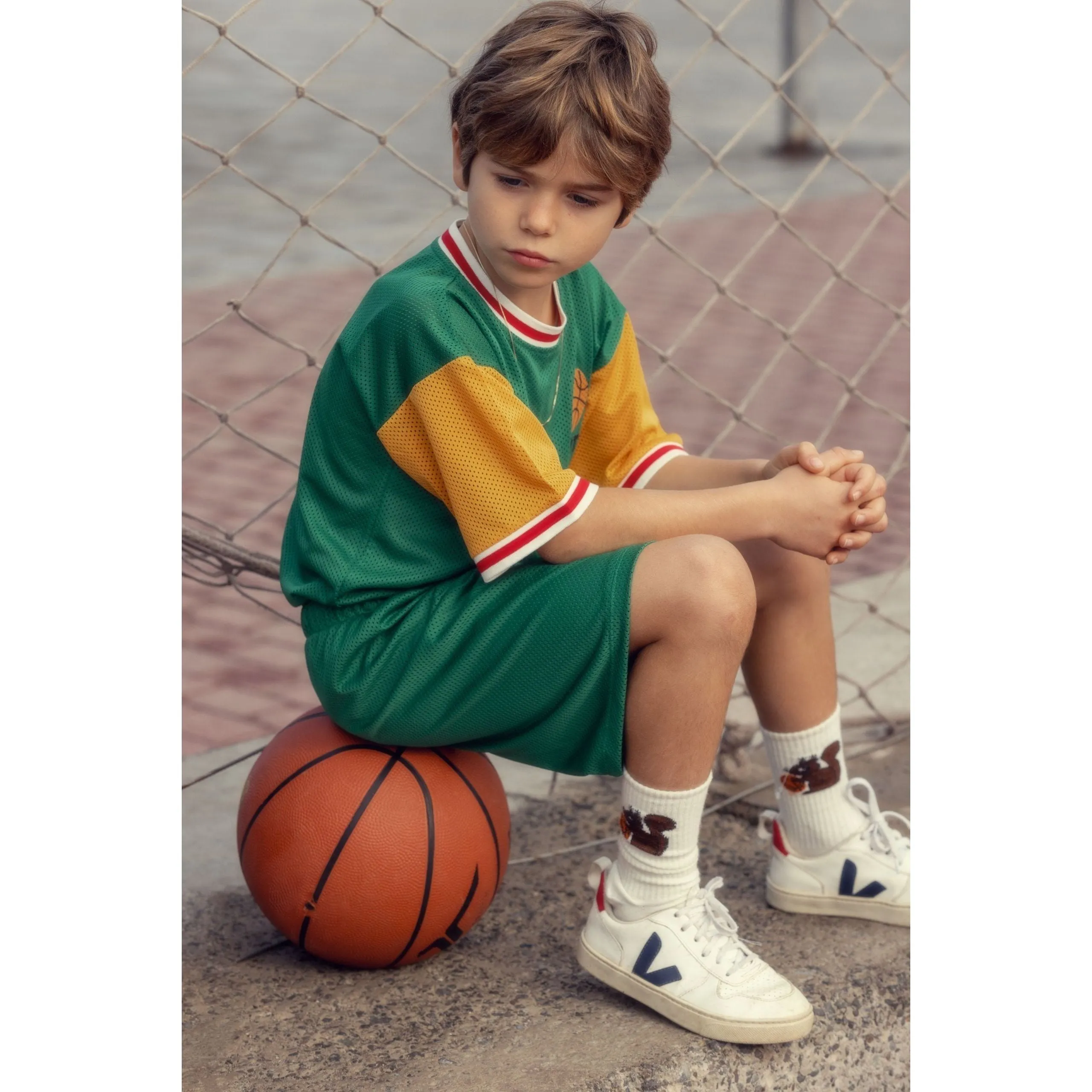 Basket Mesh Sp Ss Tee - Green
