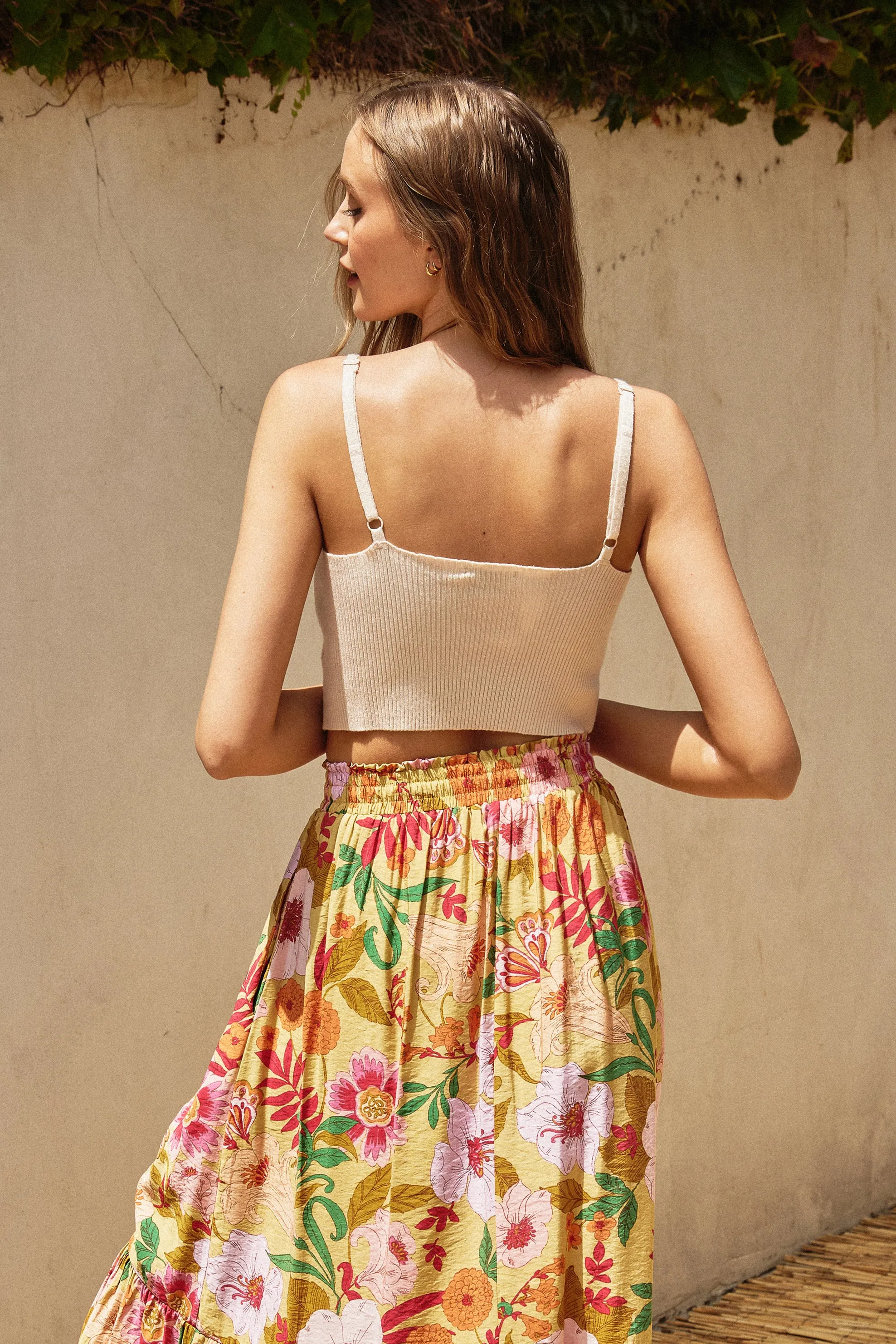 Bea Sleeveless Ribbed Knit Basic Top