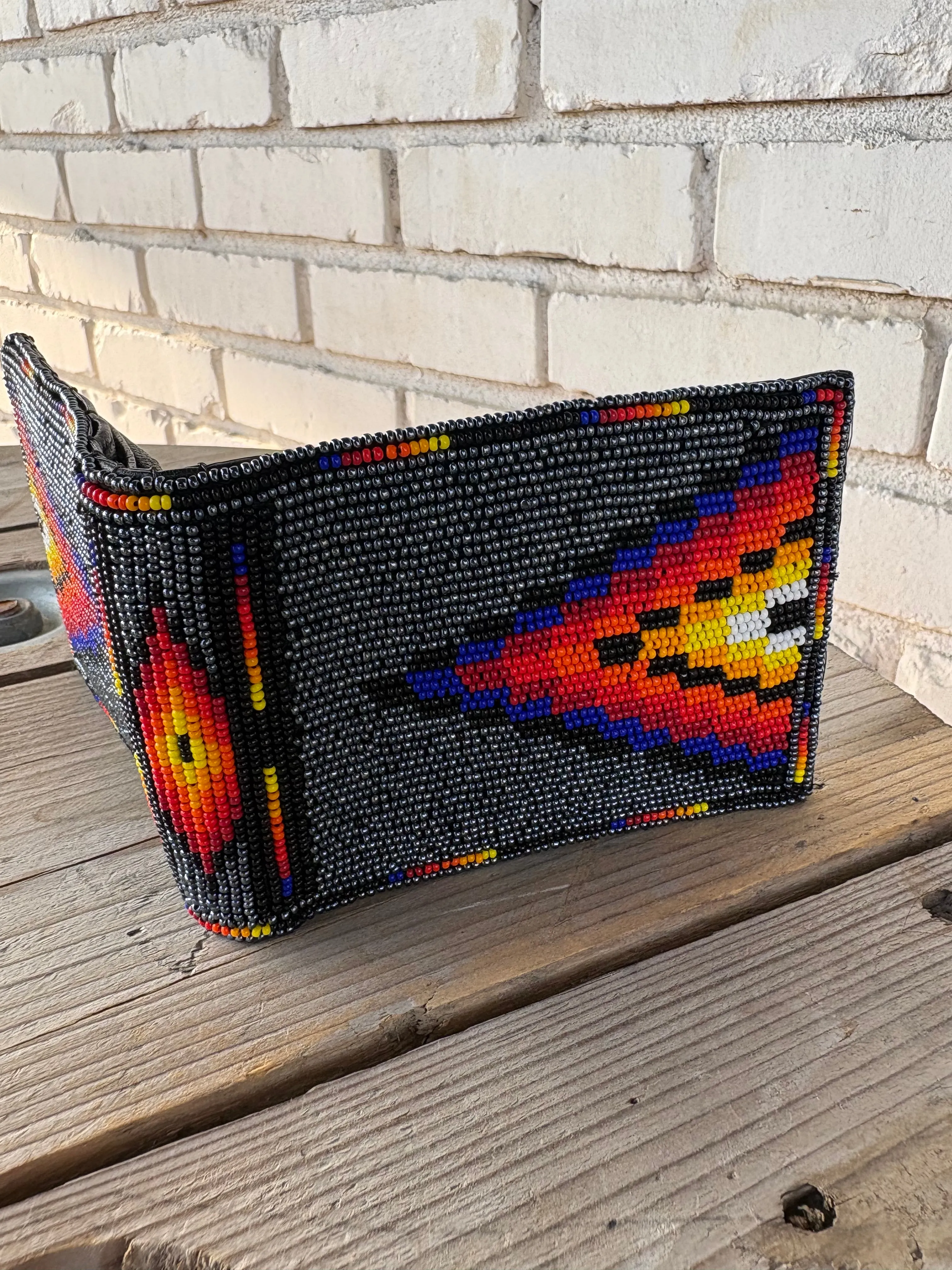 Beaded Bifold Wallet