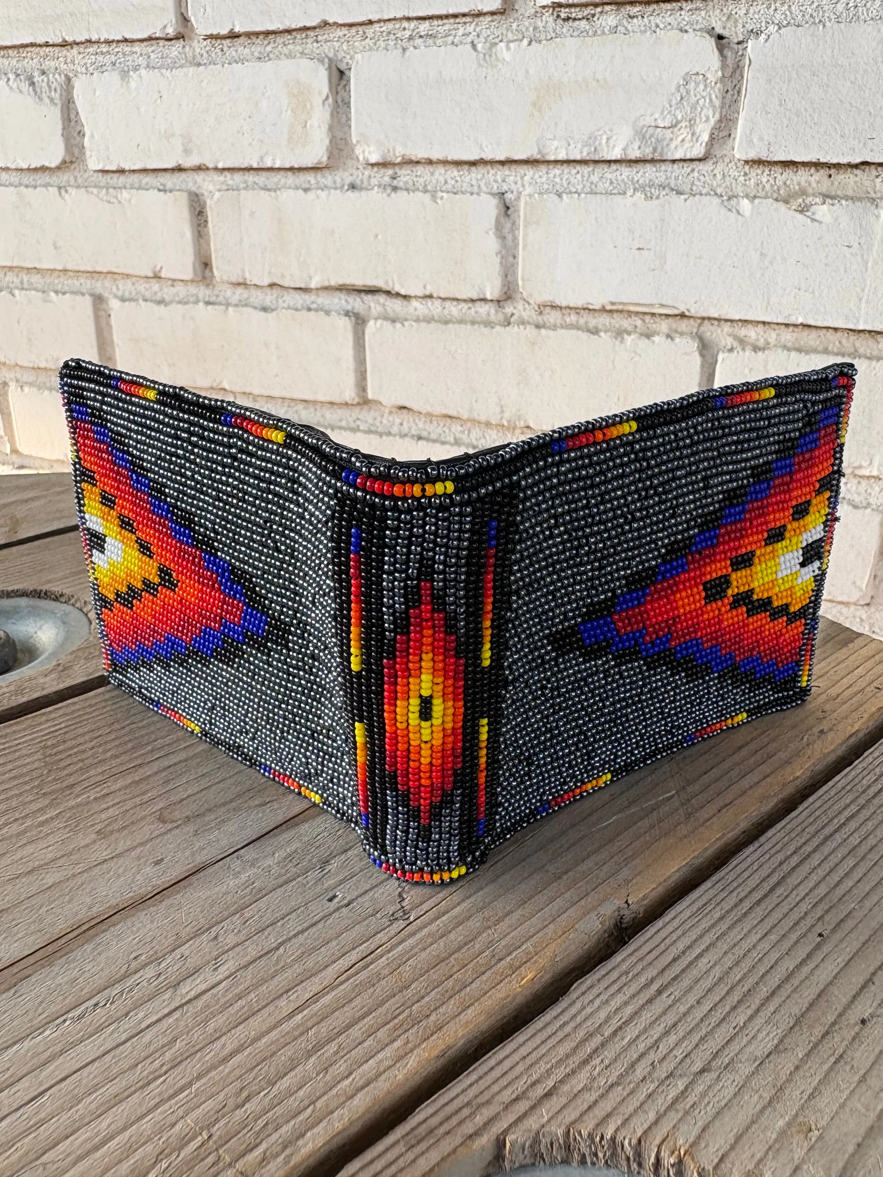 Beaded Bifold Wallet