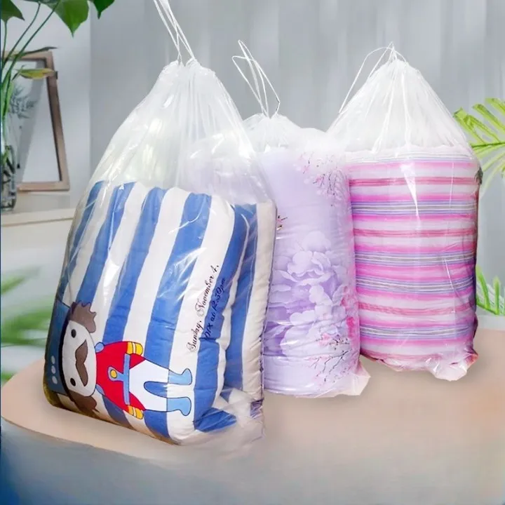 Bed Sheets Storage DrawString Bags & Lazy Fold Ties (Combo)