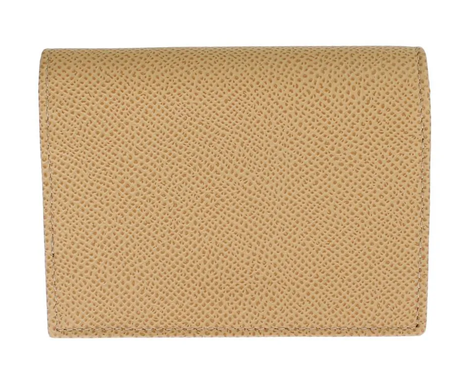 Beige Leather Dauphine Wallet