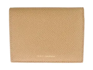 Beige Leather Dauphine Wallet
