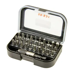 Bit Box, Bitsatz 31 tlg. in Kunststoffbox mit Bit-Halter, 59/S31