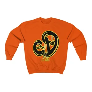 Black & Yellow custom drip Unisex Heavy Blend™ Crewneck Sweatshirt
