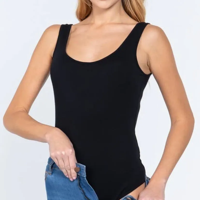 Black Basic Bodysuit