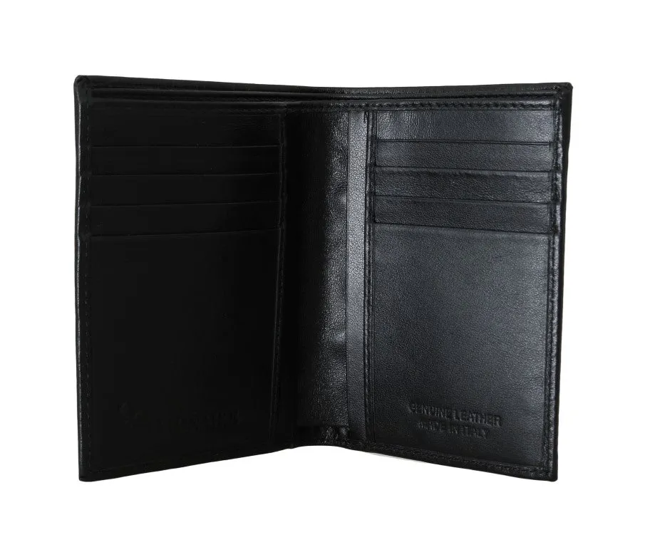 Black Leather Bifold Wallet