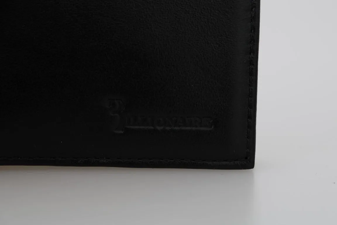 Black Leather Bifold Wallet