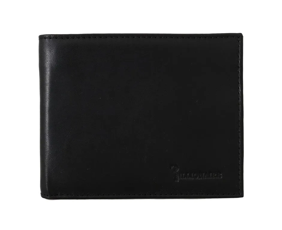 Black Leather Bifold Wallet
