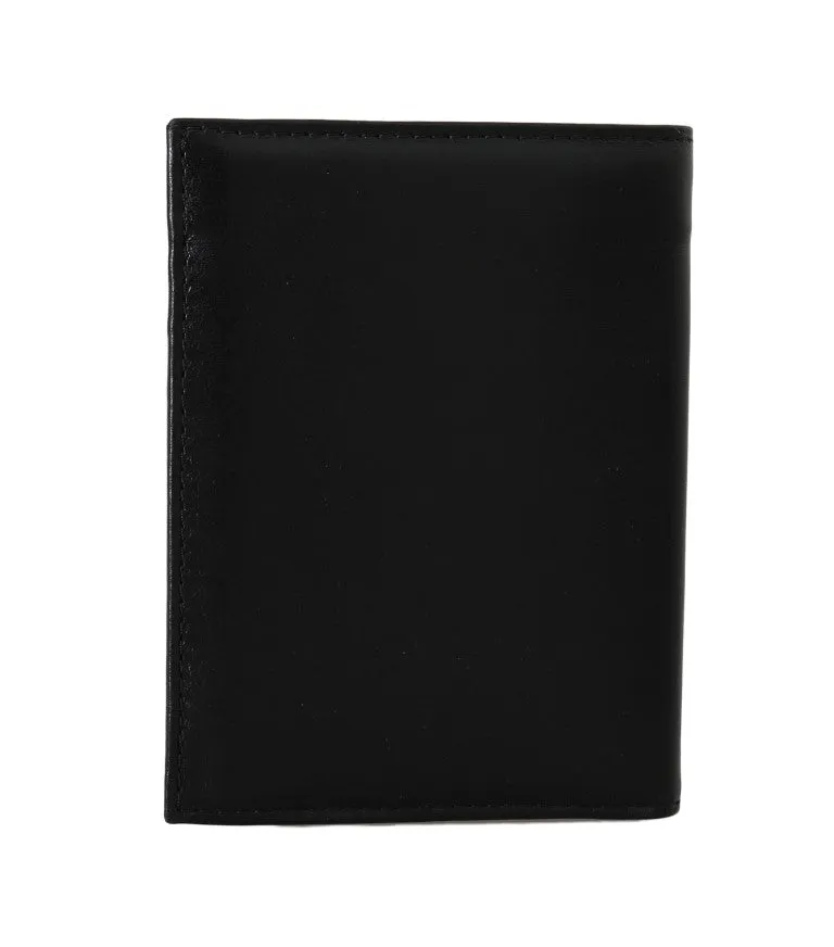 Black Leather Bifold Wallet