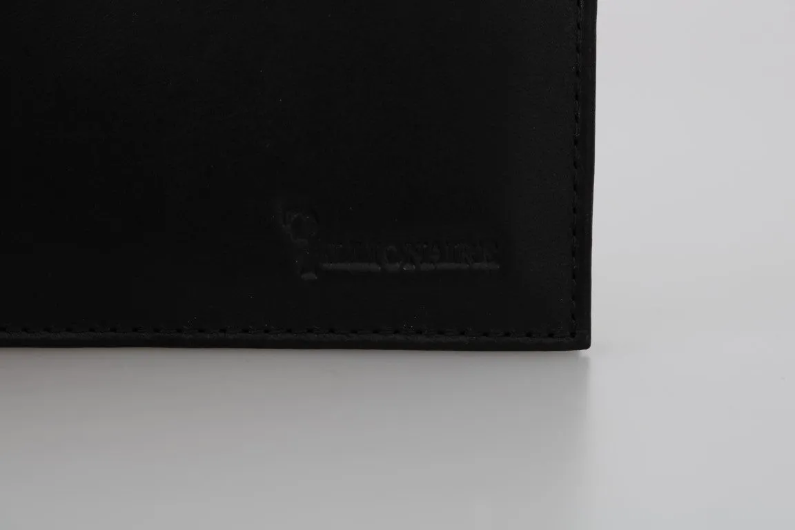 Black Leather Bifold Wallet