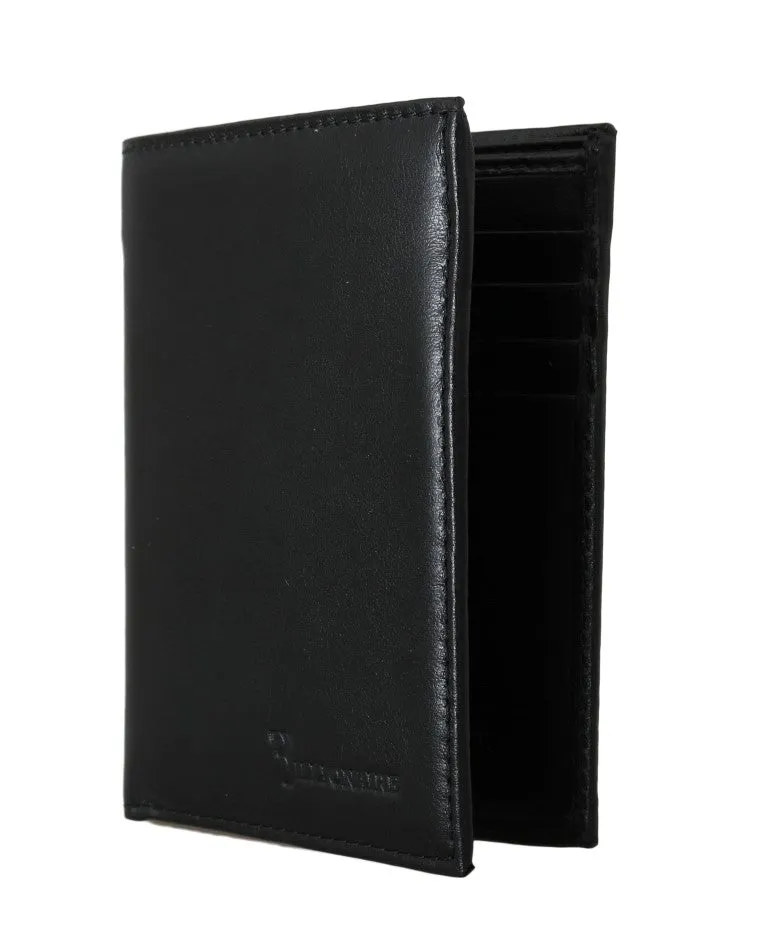 Black Leather Bifold Wallet