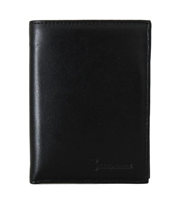 Black Leather Bifold Wallet