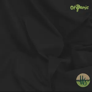 Black  -ORGANIC Cotton Spandex- 210g