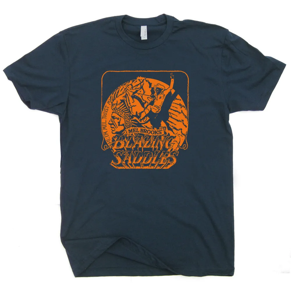 Blazing Saddles T Shirt Funny T Shirts Vintage Cult Movie Shirts
