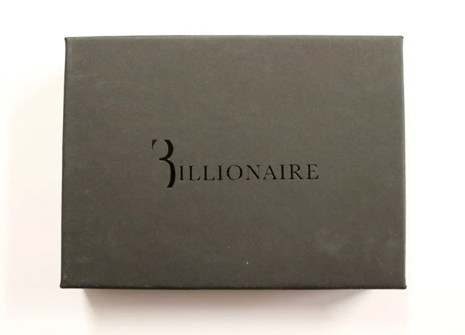 Blue Leather Bifold Wallet